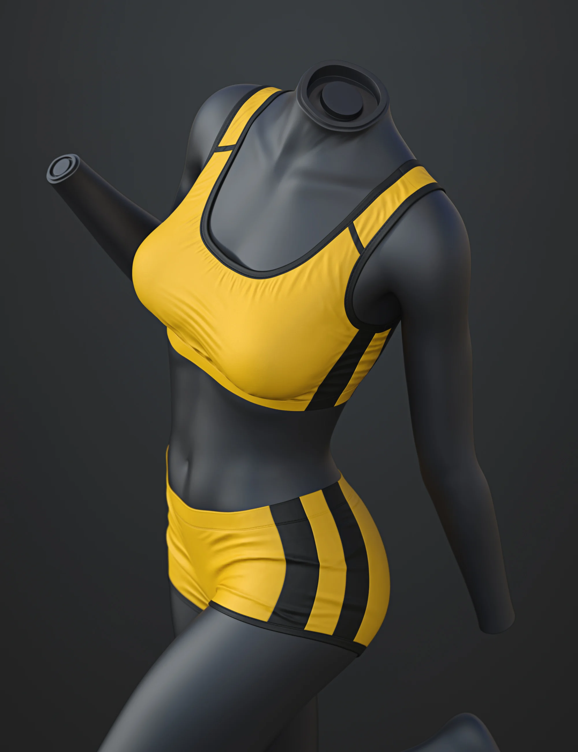 dForce SU Athletics Outfit for Genesis 9, 8.1, and 8 Female