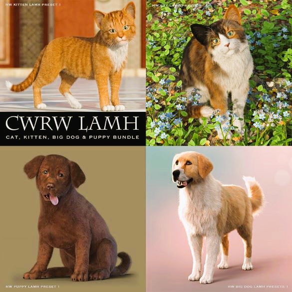 CWRW LAMH: Hive Wire Cat, Kitten, Big Dog & Puppy Bundle