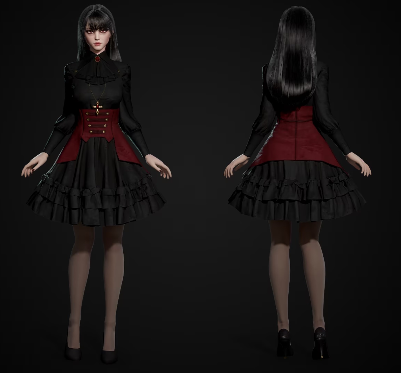 [ UE5 ] Vampire Girl Modular 4.27