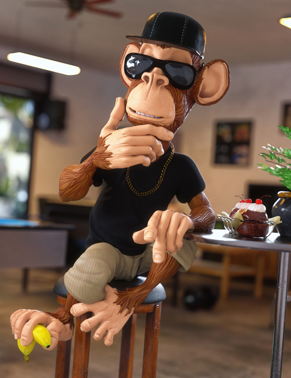 [Reallusion] Alfred the Toon Monkey FBX & iAvatar
