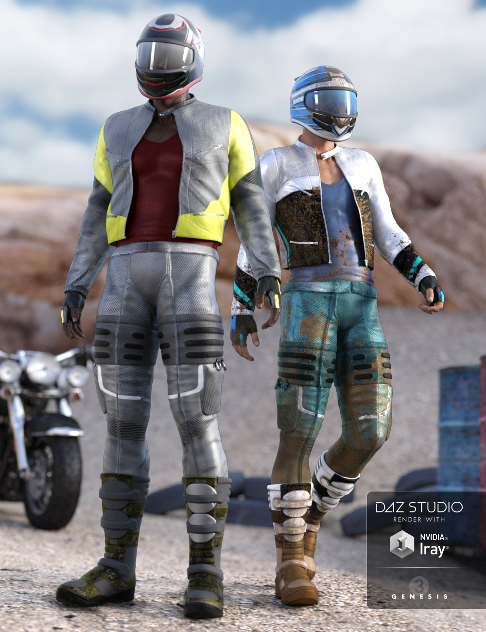 Moto Racer Outfit Textures