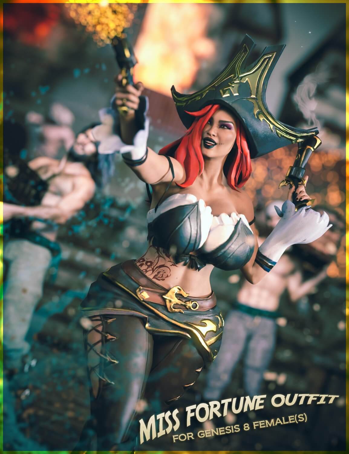 miss fortune outfit for genesis 8 females 01 1711567810