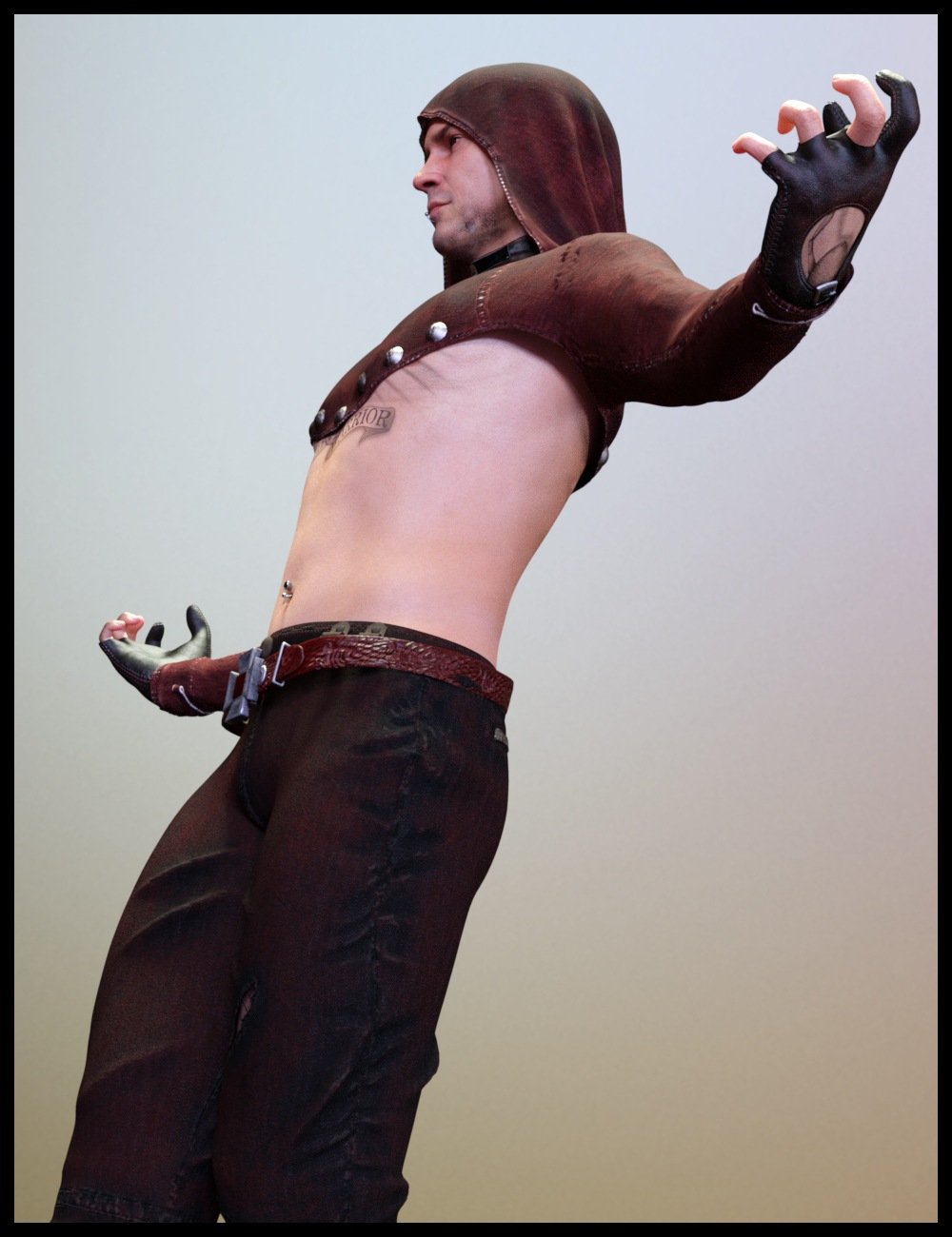 Addon for GothicX Rock for Genesis 8 Male(s)