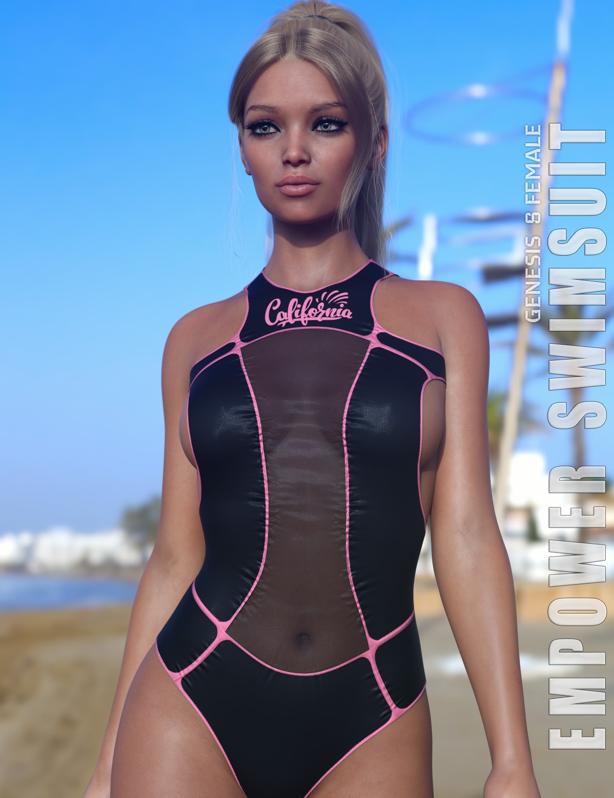 dForce Empower Swimsuit for Genesis 8 and 8.1F