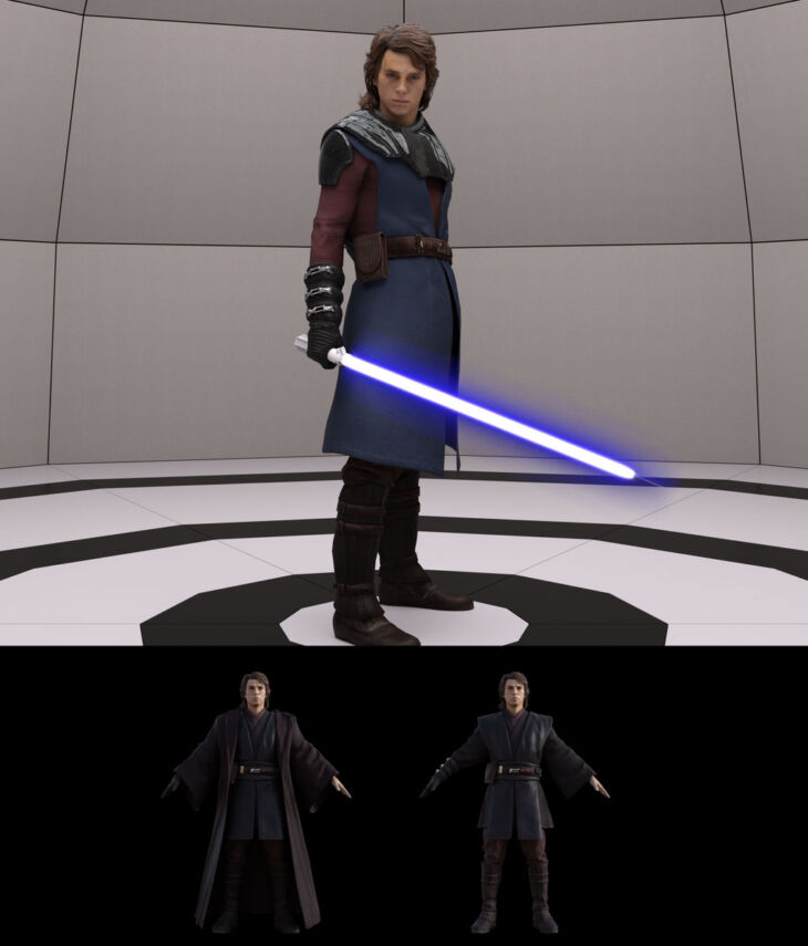 Anakin Skywalker For G8M And G8.1M 2024 - Free Daz 3D Models