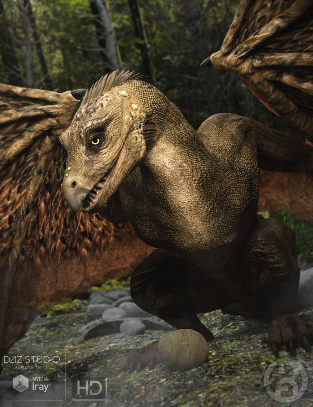 00 main raptor the feathered dragon hd daz3d 1715372690