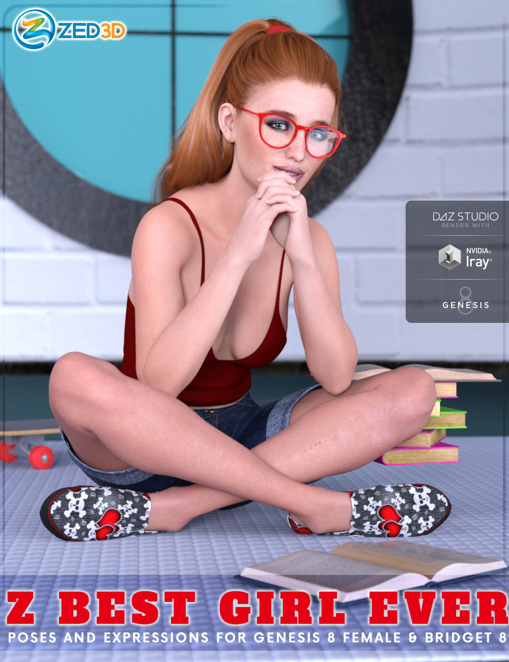z best girl ever poses and expressions for genesis 8 female and bridget 8 00 main daz3d 1715620272