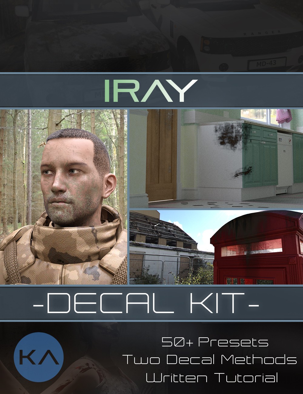 Iray Decal Kit (Repost) 2025 - Free Daz 3D Models