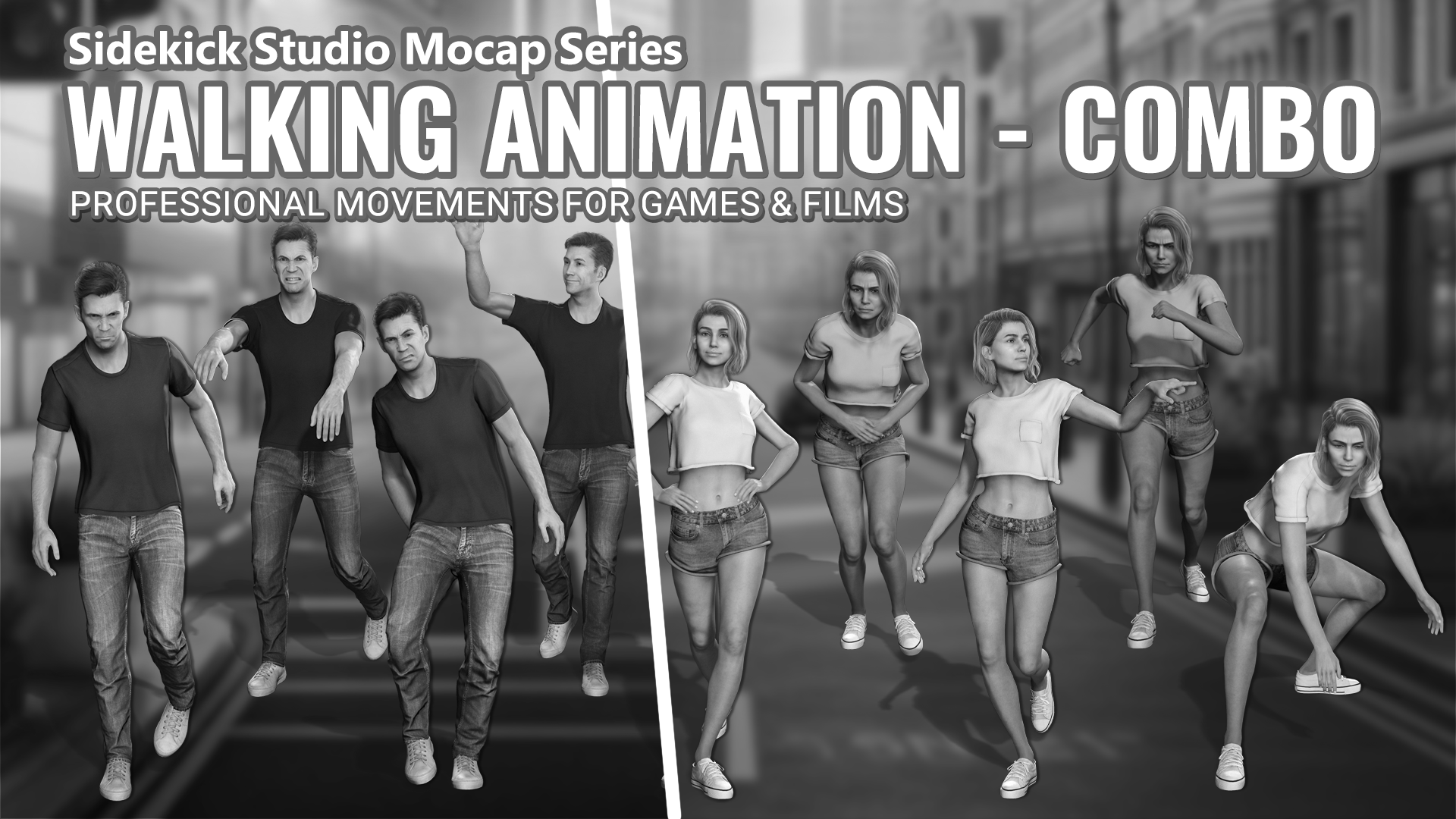 Walking Animation - Combo Pack Character Creator Iclone Reallusion