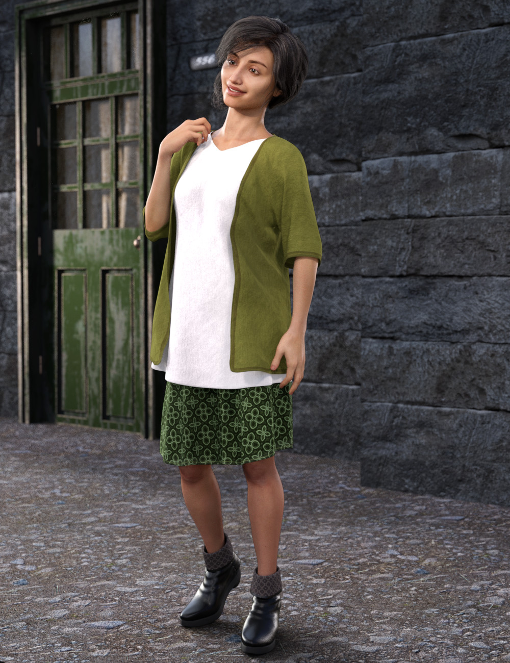 dforce hagai style outfit for genesis 8 females 00 main daz3d 1720800214