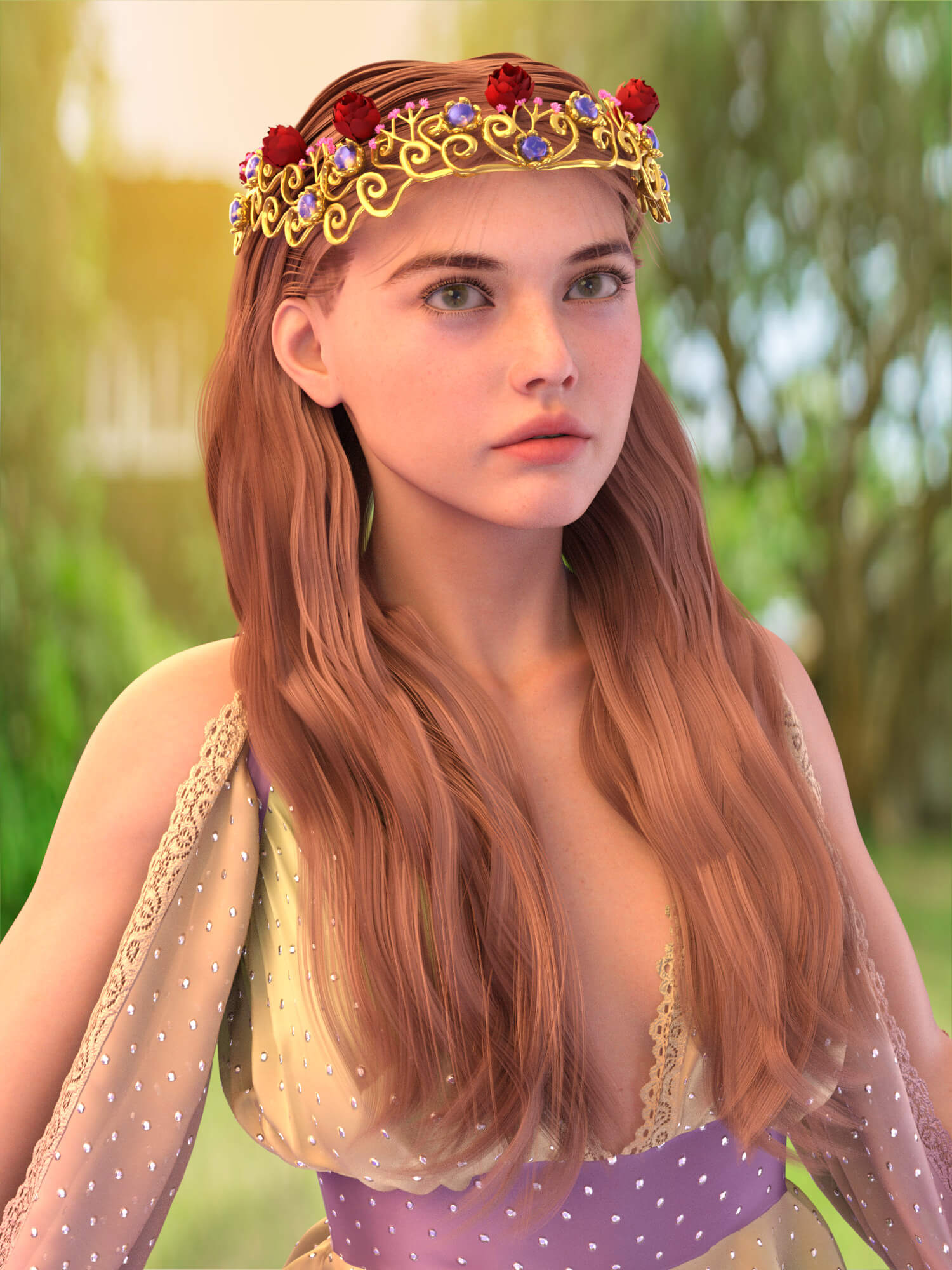 rosy hair for genesis 8 01 1722682563