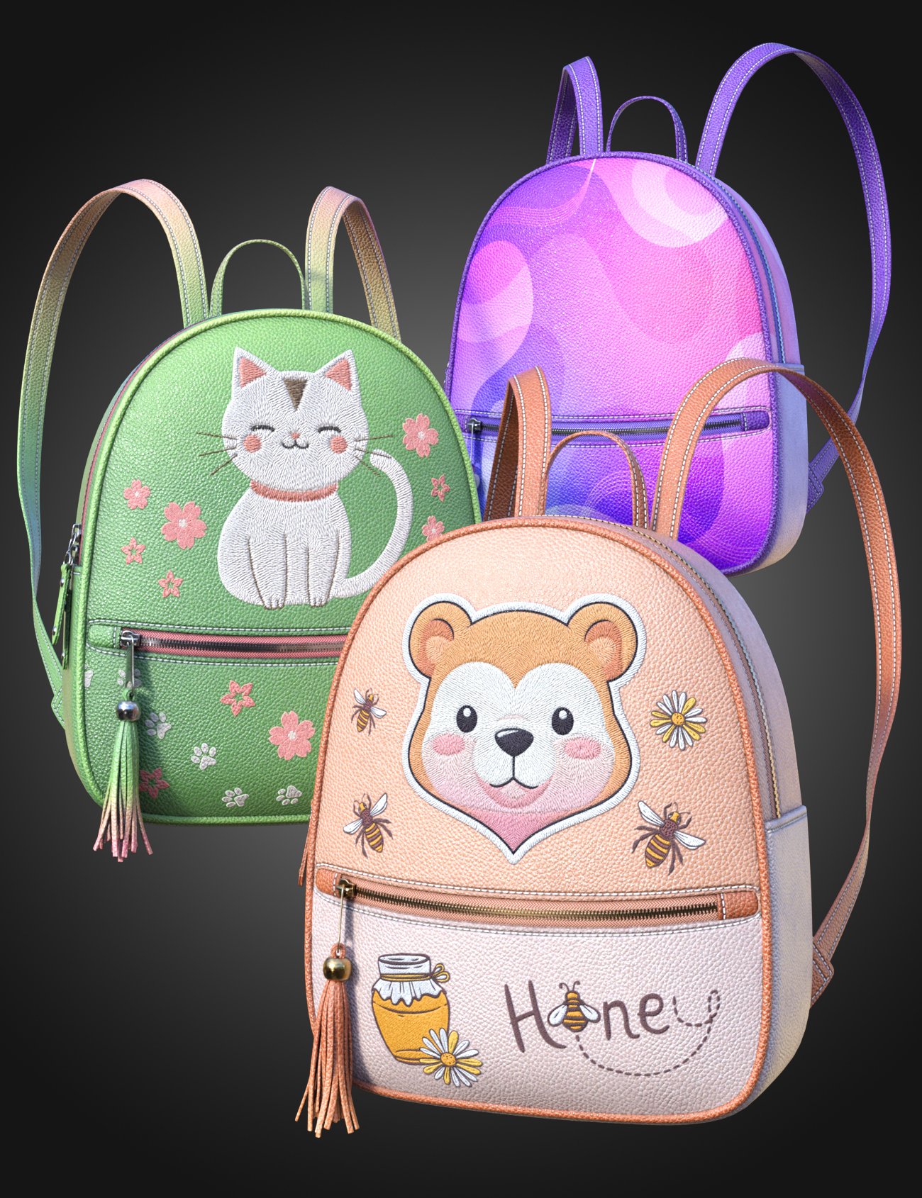 SE Cute Backpack And Pose Set For Genesis 9 And 8 Female 2025 - Free ...