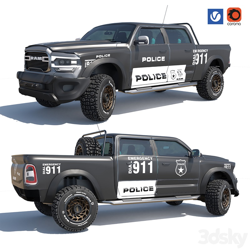 Dodge RAM 2500 2023 Police Car 1724425003