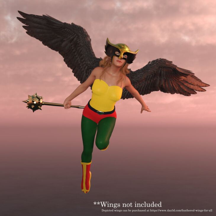 Hawkgirl Outfit For G8F 1726431733