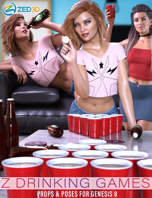 z drinking games props and poses for genesis 8 00 main daz3d 1726392886