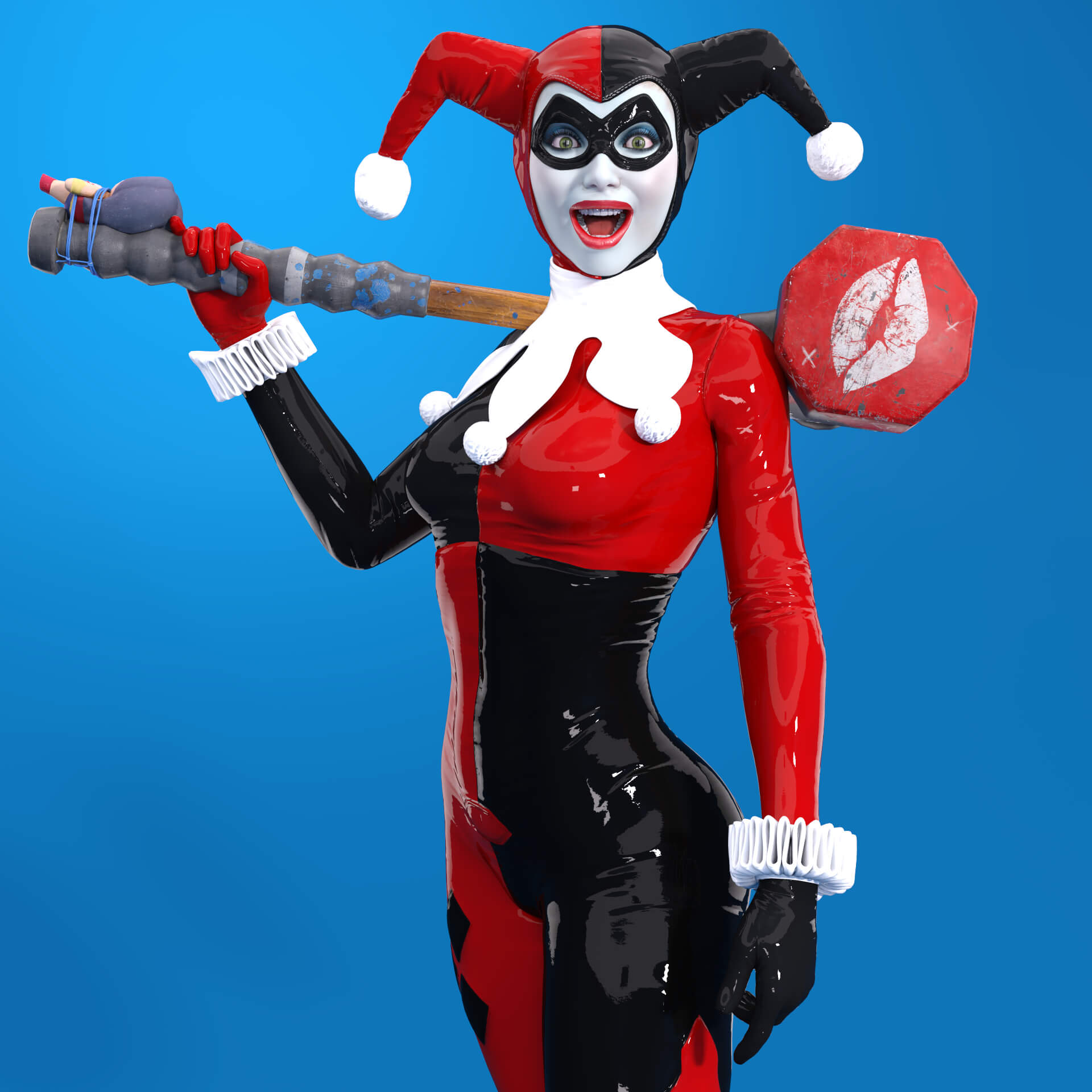 Classic Harley Quinn for Genesis 8 Female 1726877163