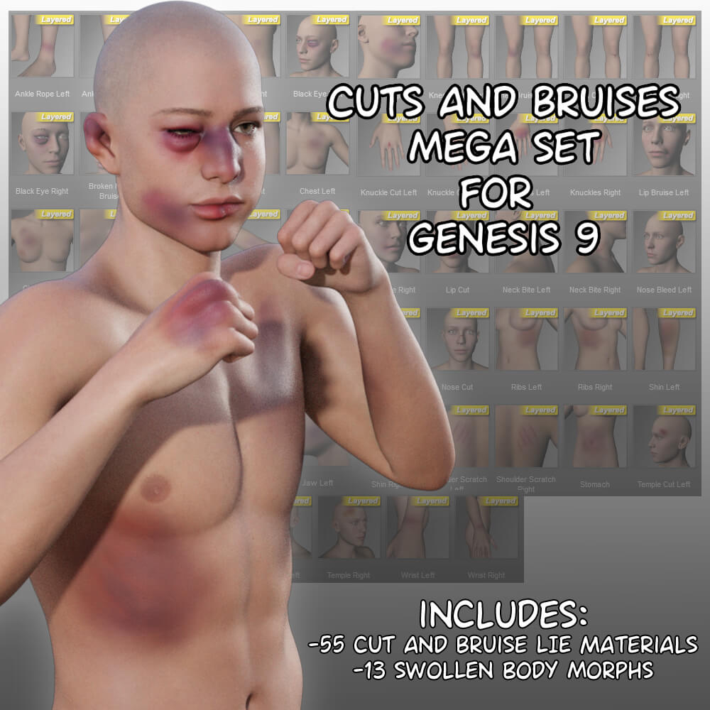 cuts and bruises mega set for genesis 9 01 1727040414