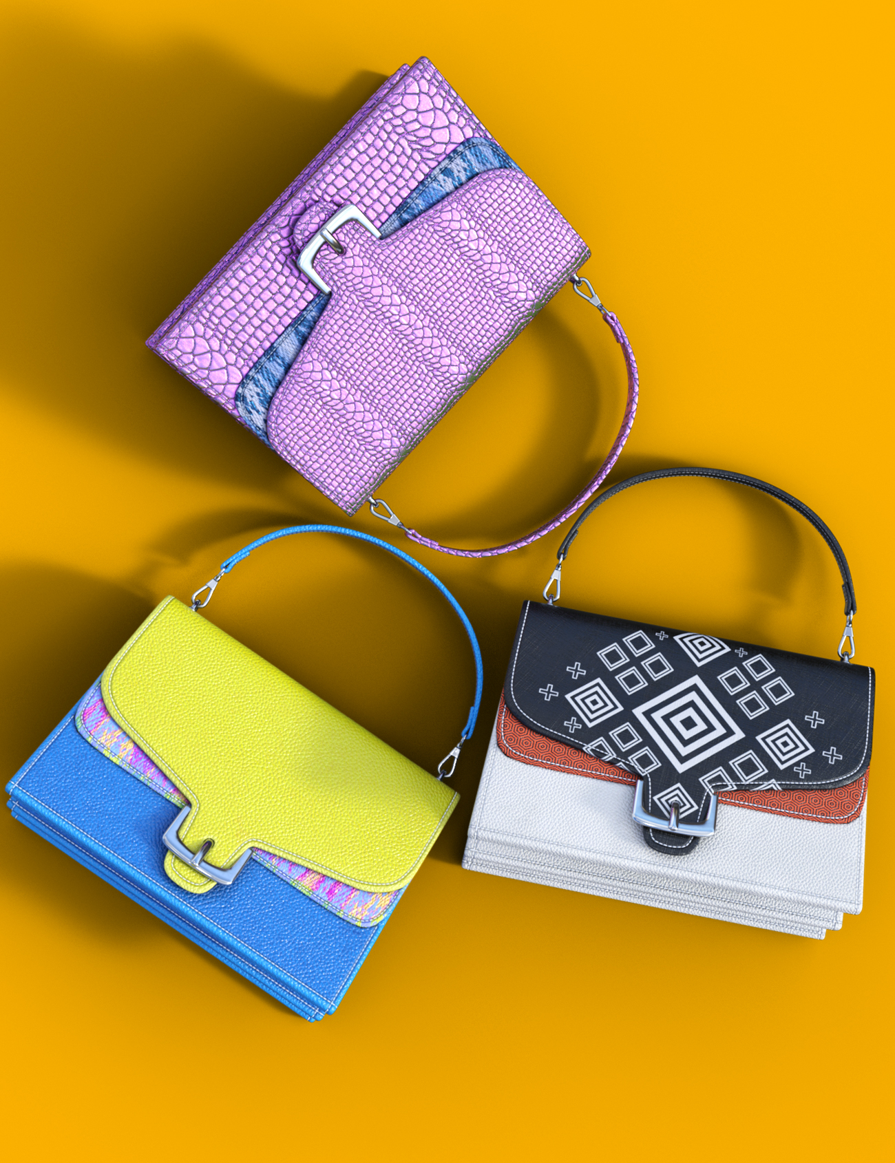 Collection of Classic Bags Creative Textures