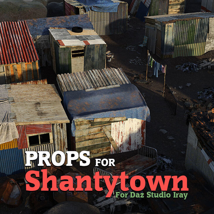 Shantytown Props for DS Iray 1728087571