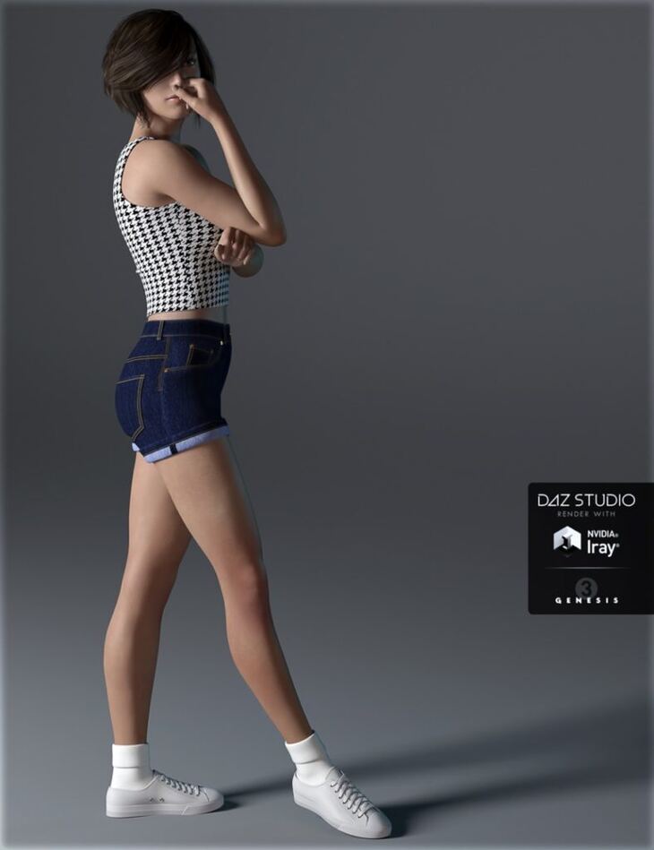 H C Short Casual A for Genesis 3 Female s 1728693639