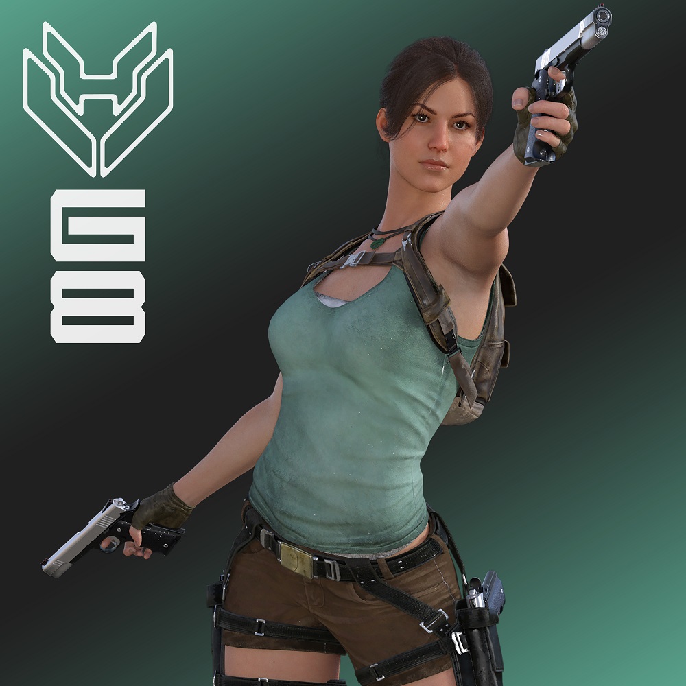 Lara Croft Call of duty MW2 For Genesis 8 And 8 1 Female Daz Hunter 1728782363
