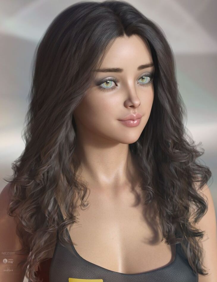 Delphi Hair for Genesis 3 8 Female s 1729691712