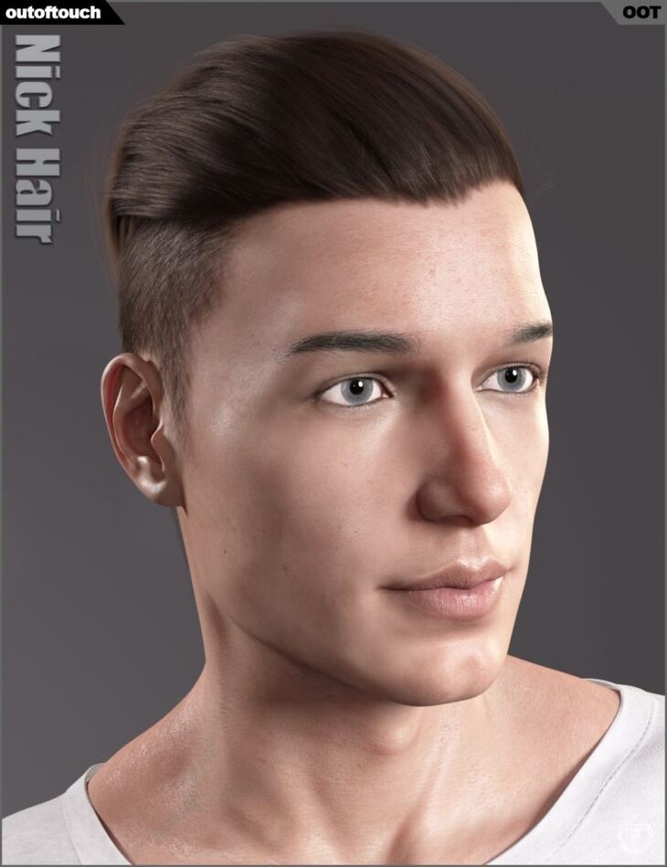 Nick Hair for Genesis 3 and 8 1729782793