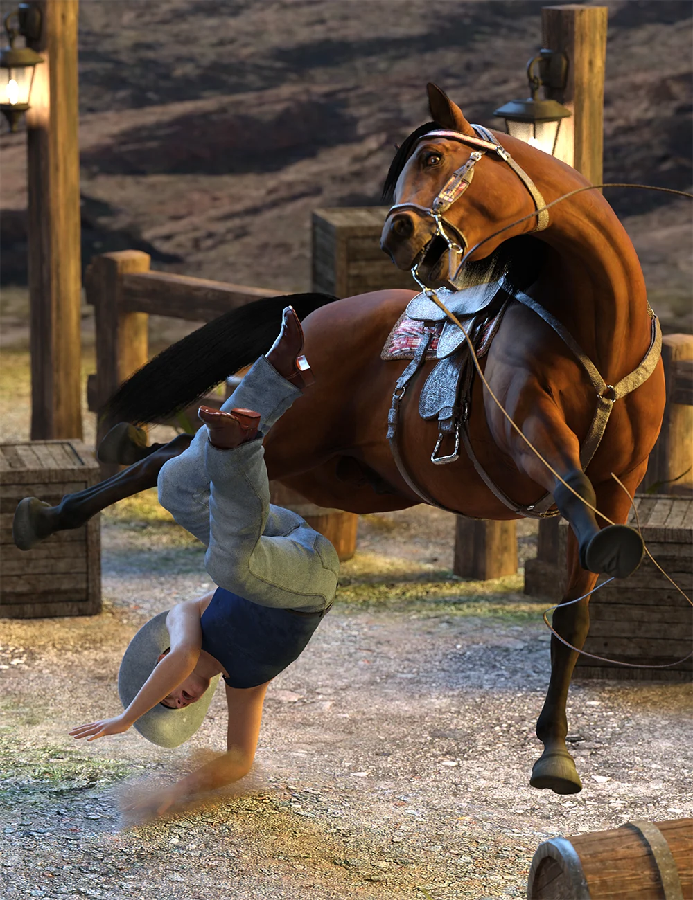 untamedposesforgenesis9westernhorsetackanddazhorse300maindaz3d 1729875822