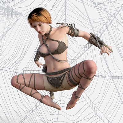 trapped in spider webs pose set for g8 8 1 and genesis 9 1729934921
