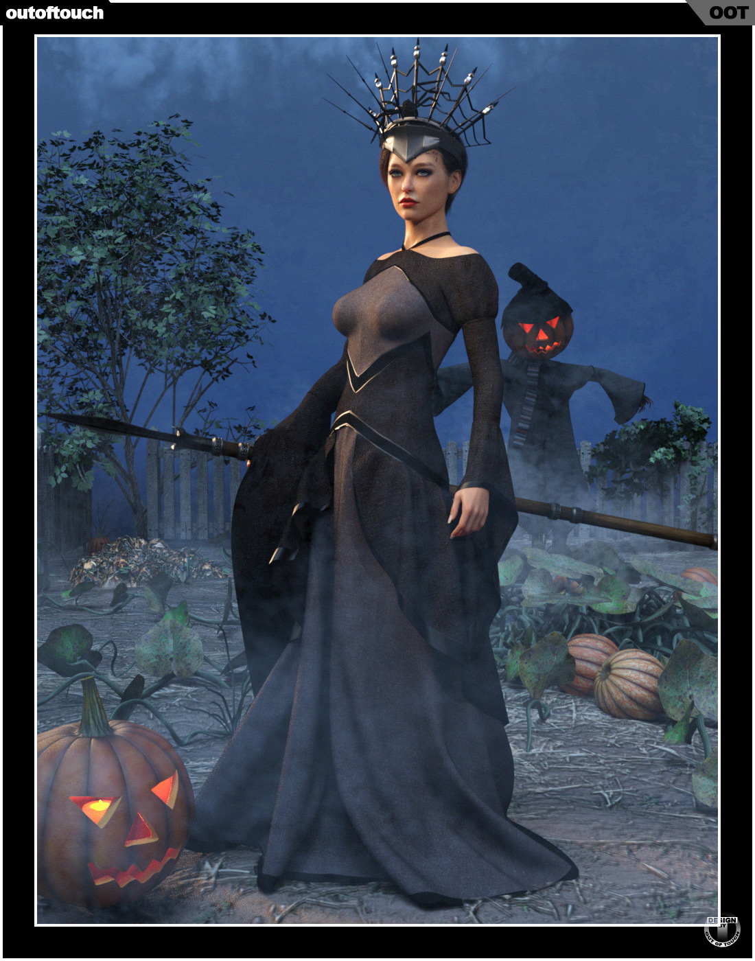 dForce October Gown for Genesis 8 Females 1730003954