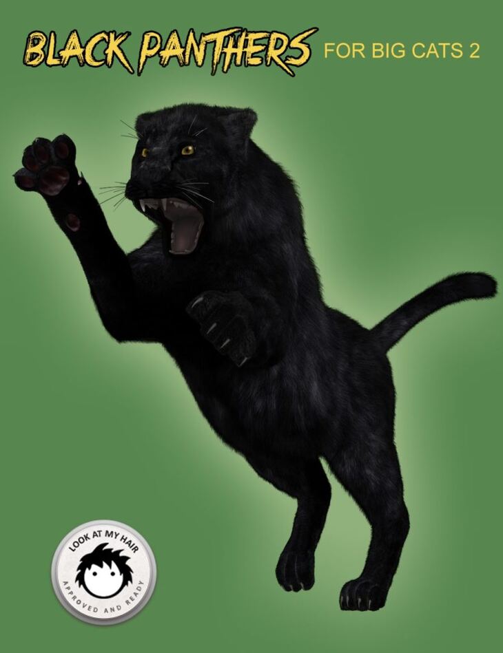 Black Panthers for DAZ Big Cat 2 1730129321