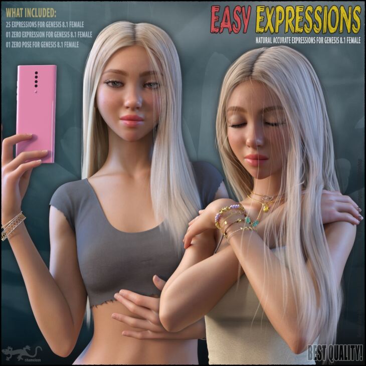 Easy Expressions for Genesis 8 1 Female 1730129372