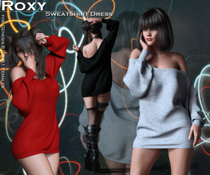 Roxy Sweatshirt Dress for G8 and G8 1 Females 1730078384