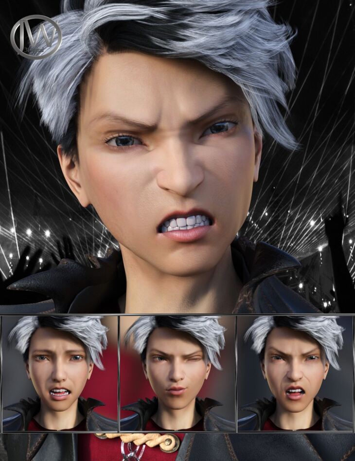 Pop Style Expressions for Genesis 8 Male and Yuzuru 8 1730509025