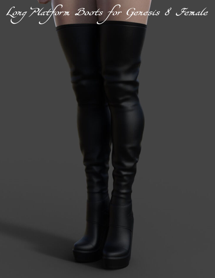 Long Platform Boots for Genesis 8 Female 1731098636