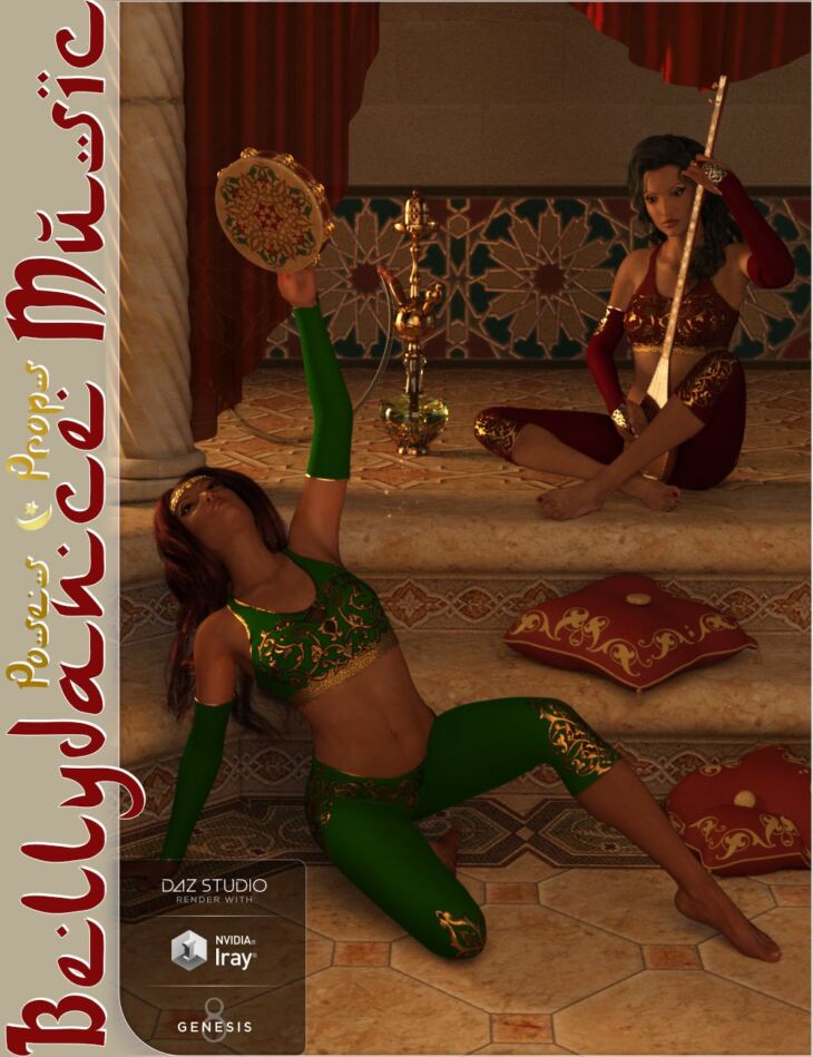 Bellydance Music Poses and Props for Genesis 8 Females 1731266674