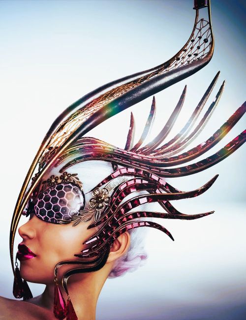 Extravaganza Futuristic Headdress 1731246364