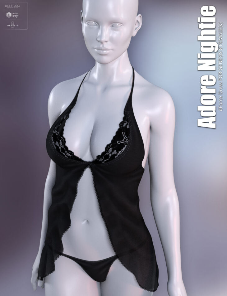 dForce Adore Nightie for Genesis 8 Females 1731250182