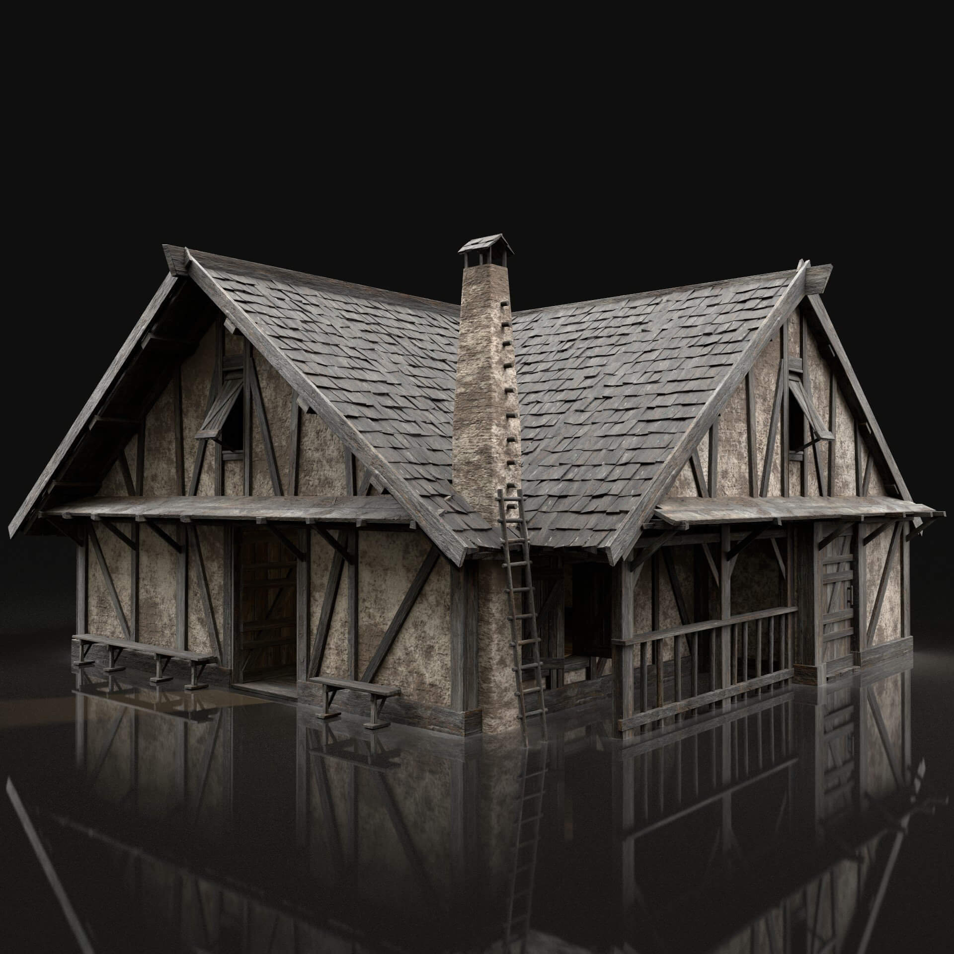 enterable aaa next gen medieval city town house cottage 01 1731670859