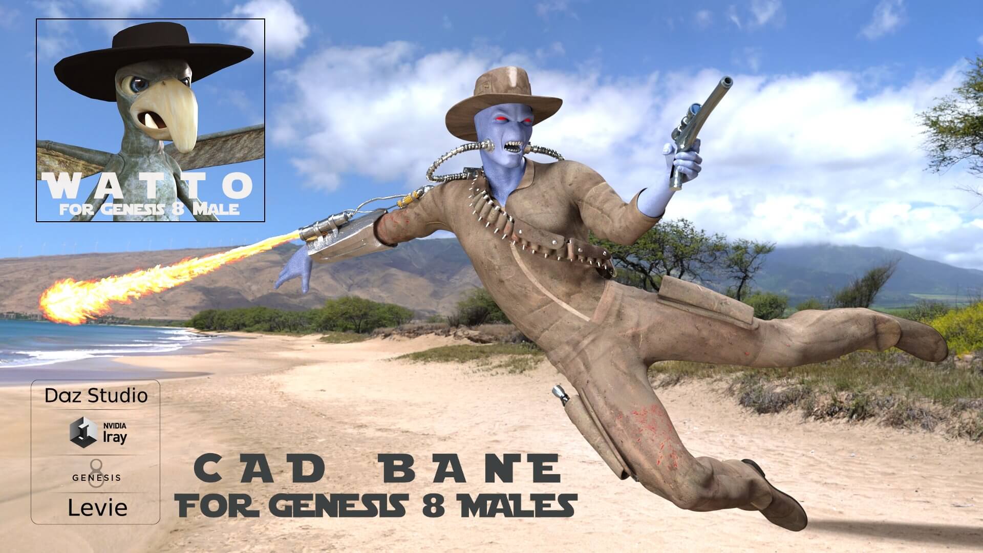 cad bane for genesis 8 male boba fett bundle 01 1732640212