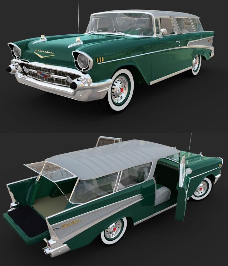 CHEVROLET NOMAD 1957for DAZ Studio 1733195860