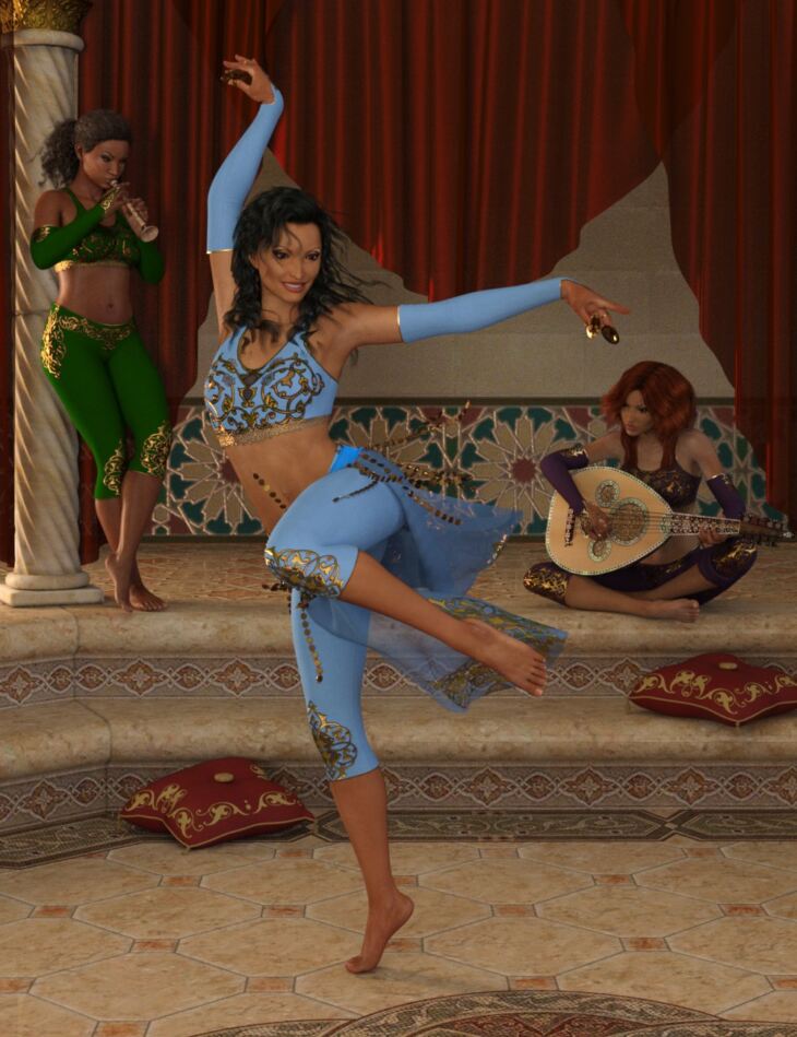 Bellydance Melodie Poses and Props for Genesis 8 Females 1733630416