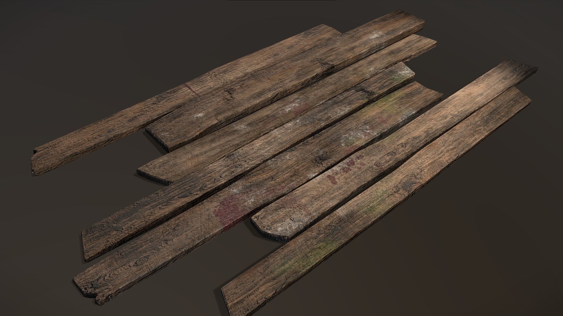 wooden planks 3d model low poly obj 3ds fbx dae 1733829634