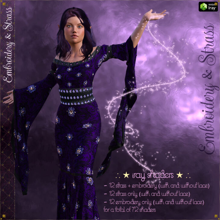 Embroidery Strass IRAY Shaders for DAZ 1734280089