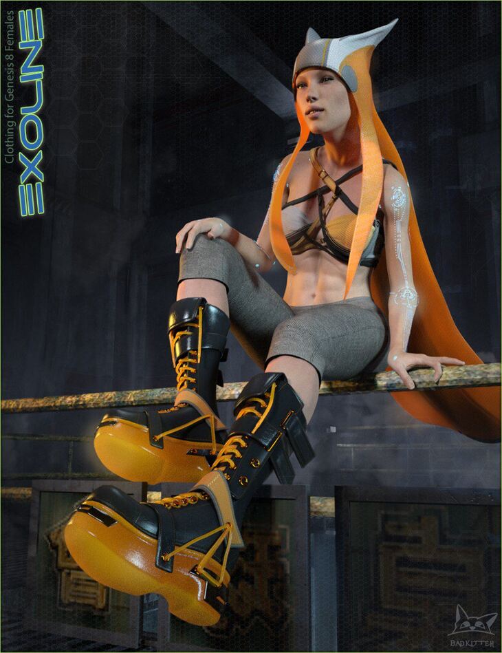 Exoline Boots and Accessories for Genesis 8 Females 1734561213