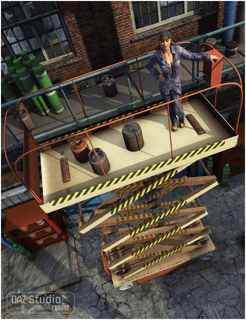 Scissor Lift (repost) 2024 - Free Daz 3d Models