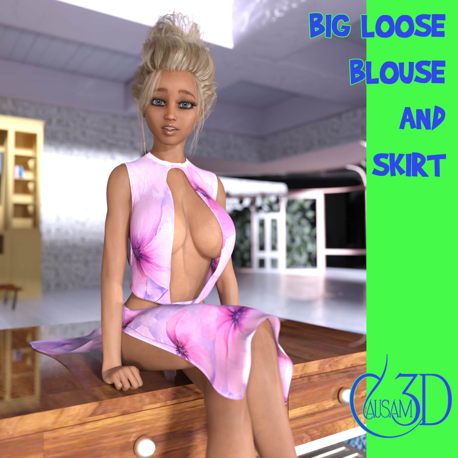 big loose blouse and skirt for genesis 8 female 03 1734798987