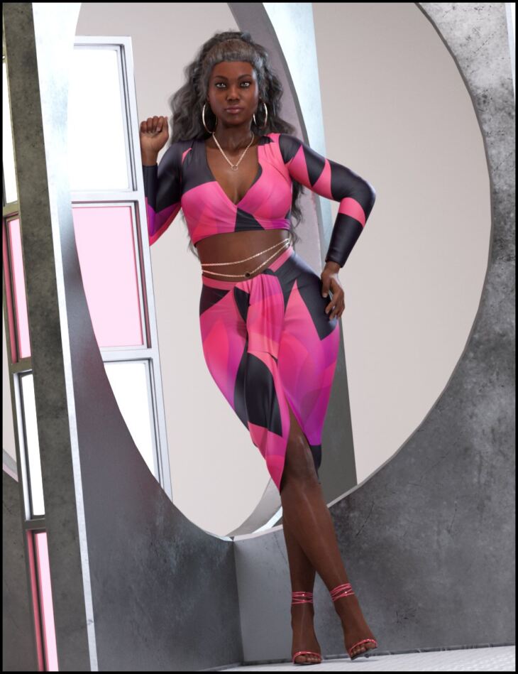 On Fleek Outfit with dForce for Genesis 8 Females 1734908522