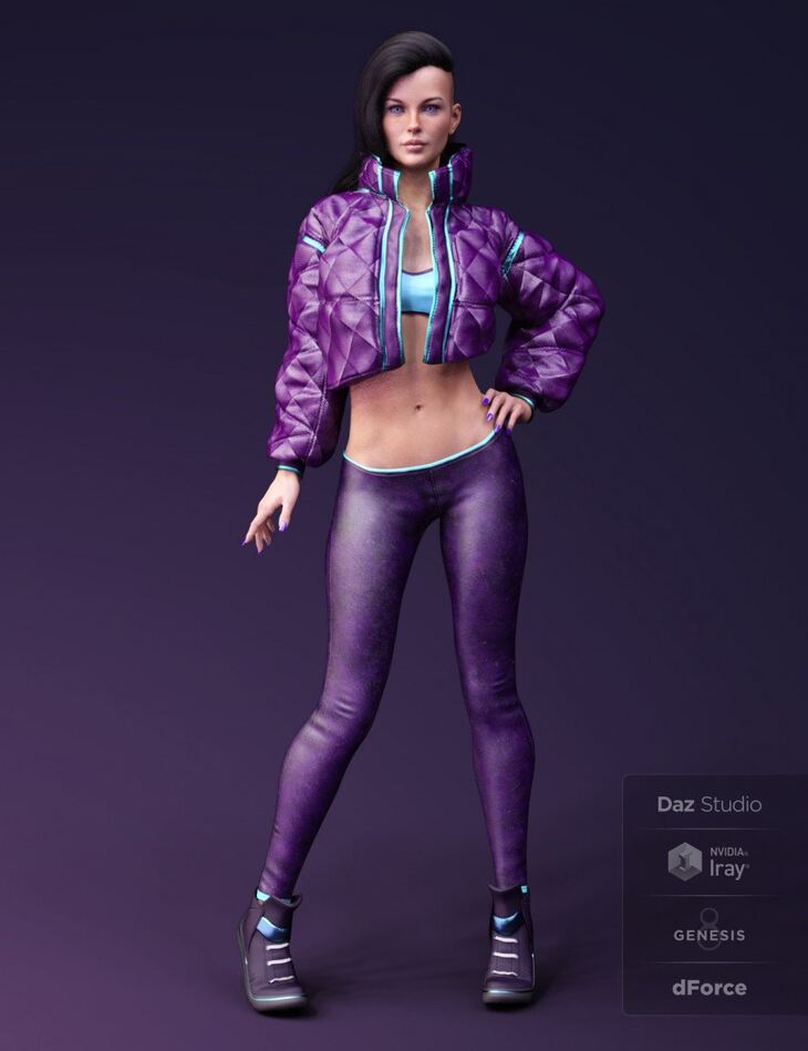 X-Fashion Street Dancer Outfit for Genesis 8 Female(s) [REPOST]