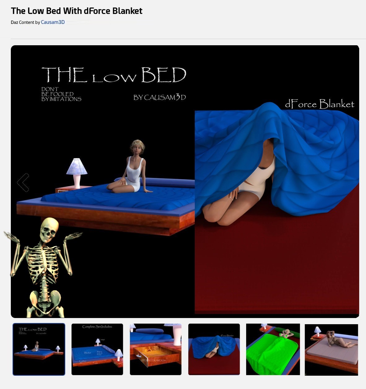 The Low Bed With dForce Blanket 1735672539